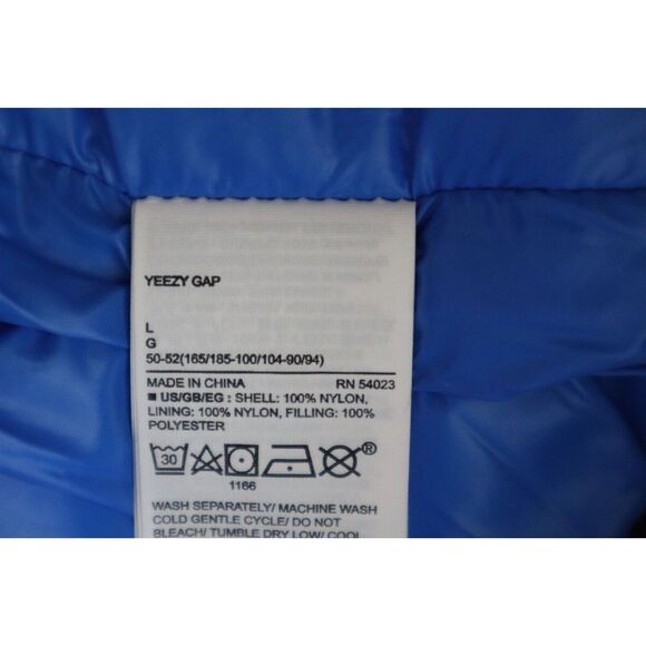 Yeezy x Gap 792033-00 Men's Sz Large Blue Oversized Round Puffer Jacket - Picture 5 of 11